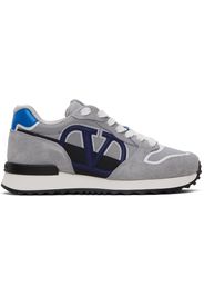 Valentino Garavani Gray & Blue VLogo Pace Sneakers