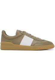 Valentino Garavani Taupe Upvillage Calfskin Sneakers