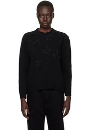 Valentino Black Embroidered Sweater