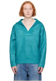 Valentino Blue V-Neck Sweater