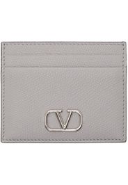 Valentino Garavani Gray VLogo Card Holder