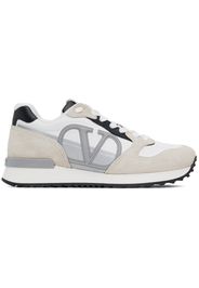 Valentino Garavani White & Gray VLogo Pace Sneakers