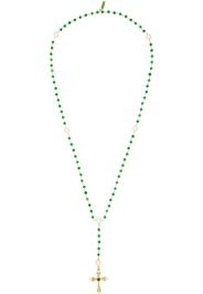 VEERT Green & Gold 'The Green Onyx & Freshwater Pearl' Necklace