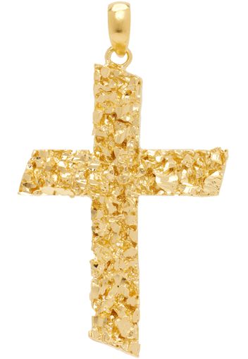 Veneda Carter Gold VC053 Signature Flat Cross Pendant