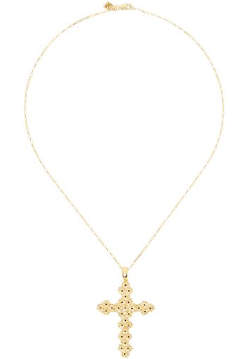 Veneda Carter Gold VC021 Ruby Cross Necklace