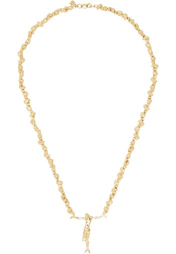 Veneda Carter SSENSE Exclusive Gold VC018 Crossless Jesus Signature Necklace