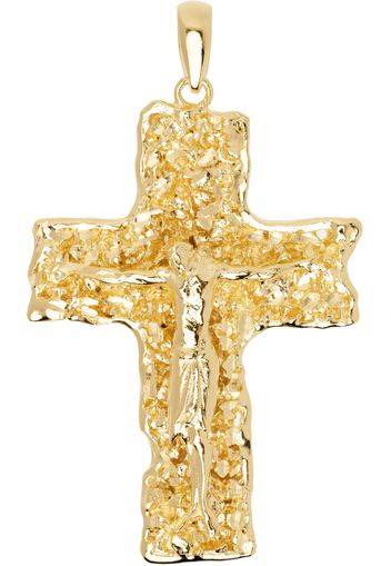 Veneda Carter SSENSE Exclusive Gold VC009 Cross Pendant