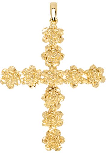 Veneda Carter Gold VC059 Rose Cross Pendant