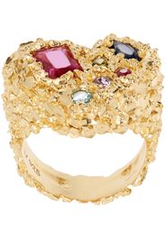 Veneda Carter Gold VC035 Multi Stone Heart Ring