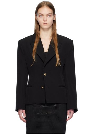 Versace Jeans Couture Black Lace-Up Blazer