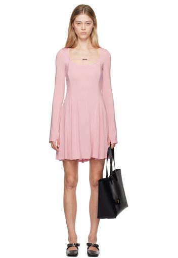 Versace Jeans Couture Pink Flared Minidress