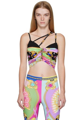 Versace Multicolor I Ventagli Tank Top