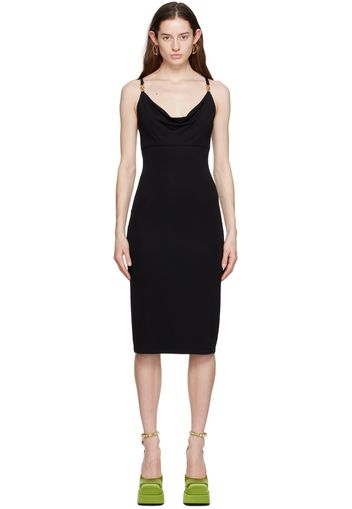 Versace Black Medusa Midi Dress