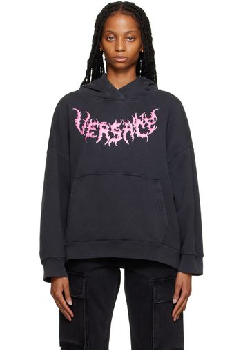 Versace Black Oversized Hoodie