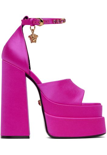 Versace Pink Medusa Aevitas Platform Heeled Sandals