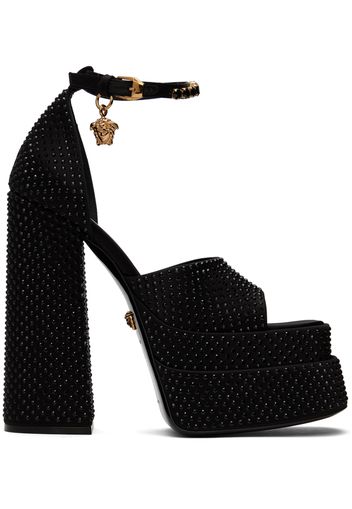 Versace Black Medusa Aevitas Platform Sandals