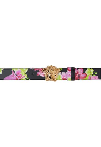 Versace Black Orchid Medusa Reversible Belt