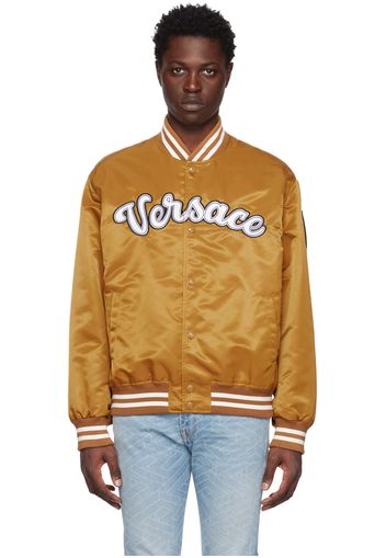 Versace Gold Varsity Bomber Jacket