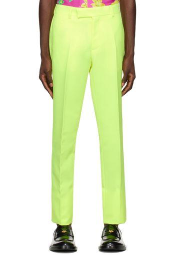 Versace Yellow Formal Trousers