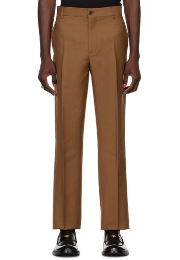 Versace Tan Tapered Trousers