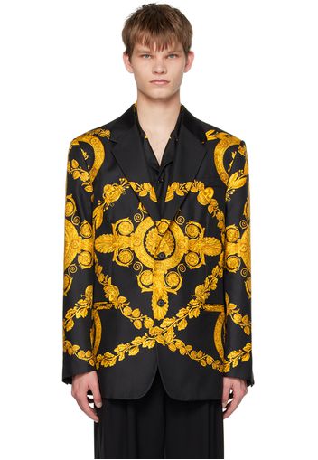 Versace Black Maschera Baroque Blazer