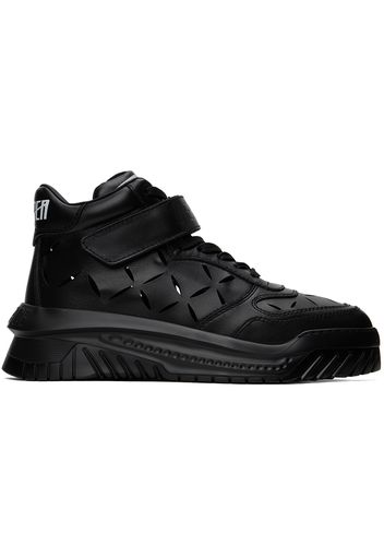 Versace Black Slashed 'Odissea' Sneakers