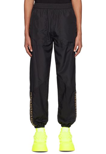 Versace Underwear Black Greca Lounge Pants