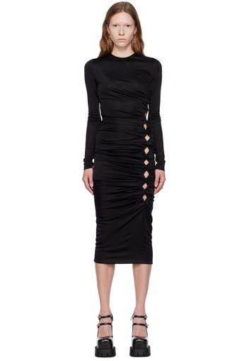 Versace Black Dua Lipa Edition Midi Dress