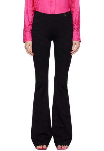 Versace Black La Greca Trousers