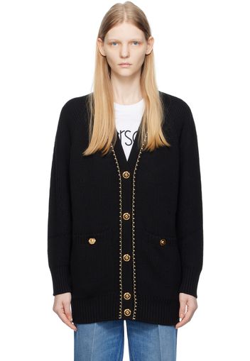 Versace Black Long Cardigan