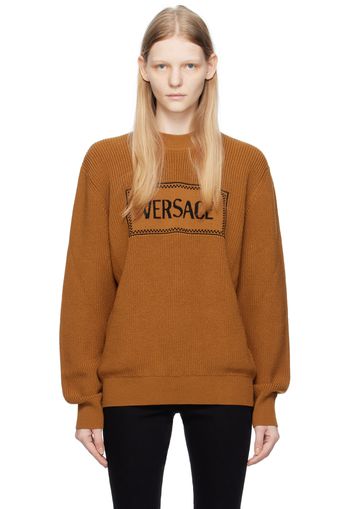 Versace Orange 90s Vintage Sweater