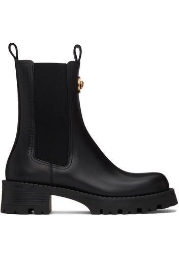 Versace Black Vagabond Chelsea Boots