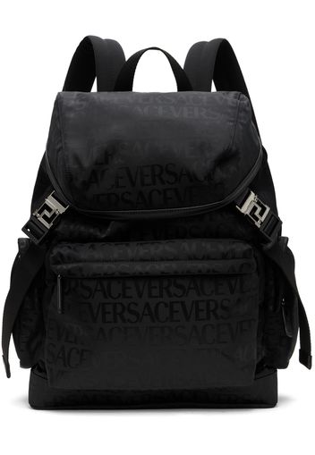 Versace Black 'Versace' Allover Neo Backpack