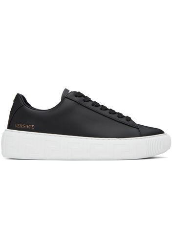 Versace Black Greca Sneakers