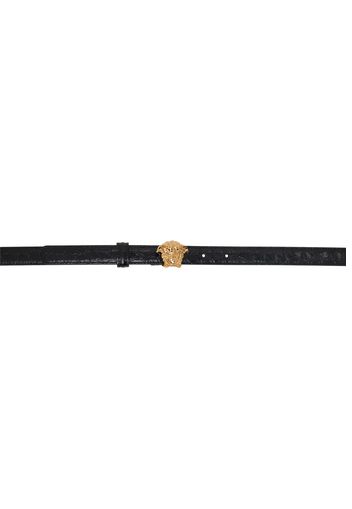 Versace Black Croc Effect 'La Medusa' Belt