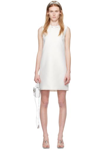 Versace White Crystal Minidress