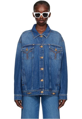 Versace Blue Patch Denim Jacket