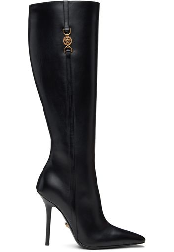 Versace Black Medusa '95 Knee-High Boots