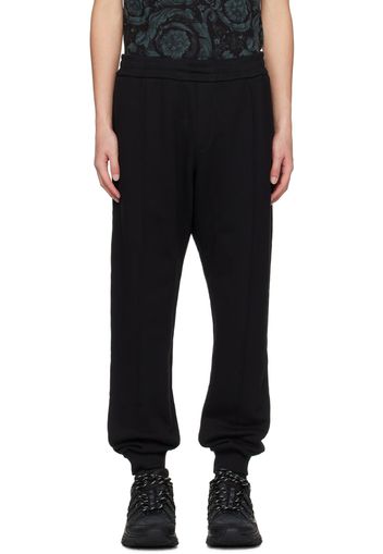 Versace Black Embroidered Sweatpants