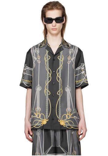 Versace Black Nautical Shirt