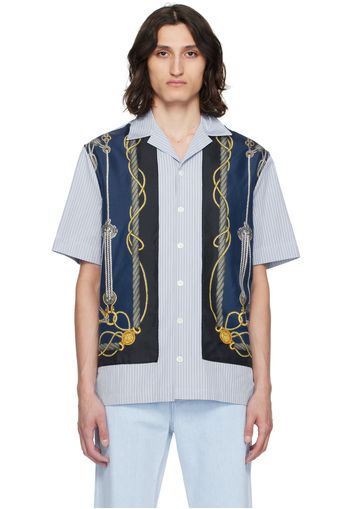 Versace Blue & Navy Nautical Shirt