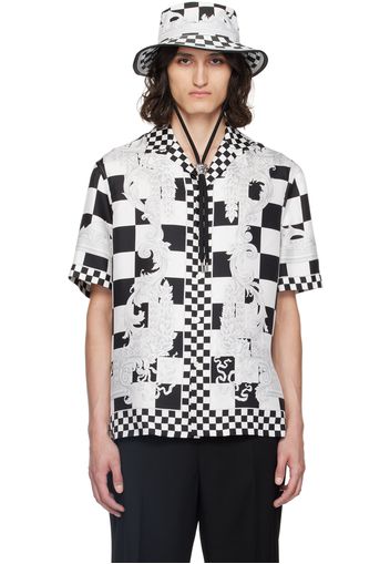 Versace Black & White Medusa Contrasto Shirt