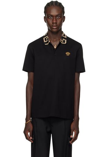 Versace Black Greca Polo