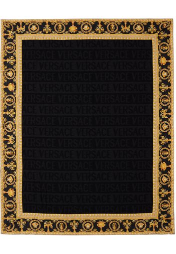 Versace Black 'I Heart Baroque' Double-Face Blanket