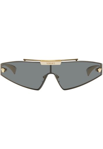 Versace Gold Medusa Horizon Sunglasses