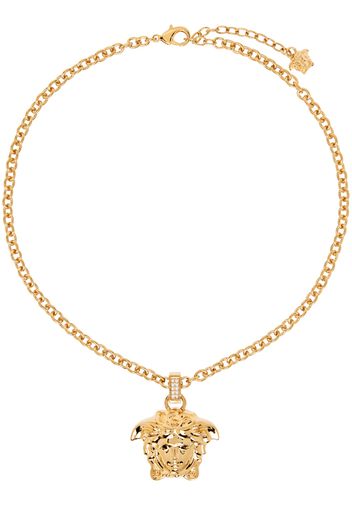 Versace Gold Crystal 'La Medusa' Necklace