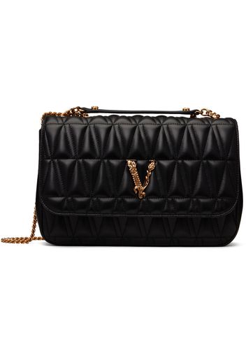 Versace Black Virtus Shoulder Bag