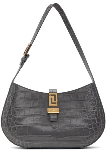 Versace Gray Greca Goddess Bag