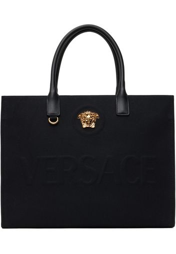 Versace Black 'La Medusa' Large Tote