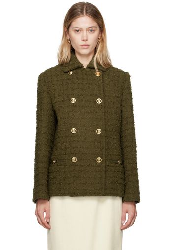 Versace Khaki Heritage Tweed Jacket